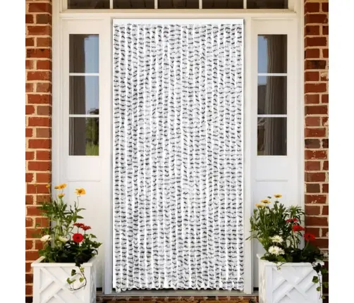 Kukaiņu Aizkars, Gaiši Pelēks Un Tumši Pelēks, 90X200 Cm Vidaxl