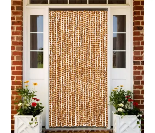 Putukakardin, Ookerkollane Ja Valge, 100 X 230 cm Šenill