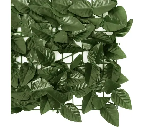 Balkona Aizslietnis Ar Tumši Zaļām Lapām, 600X75 Cm Vidaxl