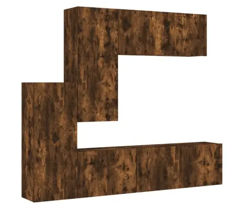 5-Daļīgs Tv Skapīšu Komplekts, Koka Krāsa, Inženierijas Koks Vidaxl