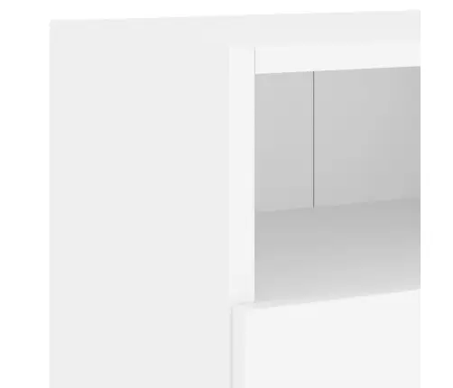 4-Osaline Telerikappide Komplekt, Valge, Tehispuit