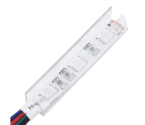 4-Osaline Telerikappide Komplekt Led-Tuledega, Valge
