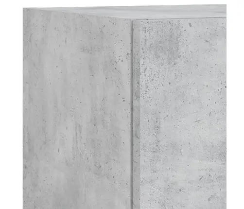 Tv Sienas Skapīši Ar Led, 4 Gab., Betona Pelēki Vidaxl