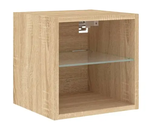 7-Osaline Telerikappide Komplekt Led-Tuledega, Sonoma Tamm