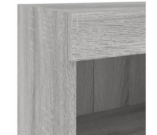 5-Daļīgs Tv Skapīšu Komplekts Ar Led, Pelēka Ozola Vidaxl