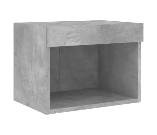 5-Daļīgs Tv Skapīšu Komplekts Ar Led, Betona Pelēks Vidaxl