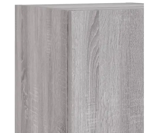 4-Daļīgs Tv Skapīšu Komplekts Ar Led, Pelēka Ozola Vidaxl