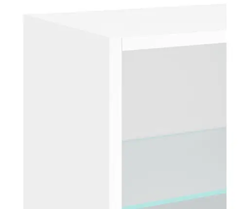 5-Osaline Telerikappide Komplekt Led-Tuledega, Valge, Tehispuit