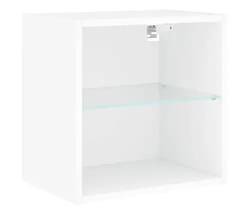 5-Osaline Telerikappide Komplekt Led-Tuledega, Valge, Tehispuit