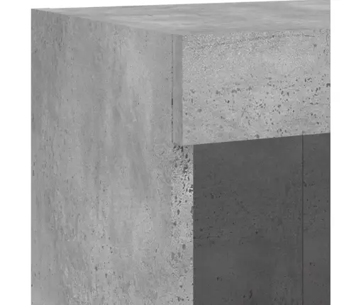 5-Daļīgs Tv Skapīšu Komplekts Ar Led, Betona Pelēks Vidaxl