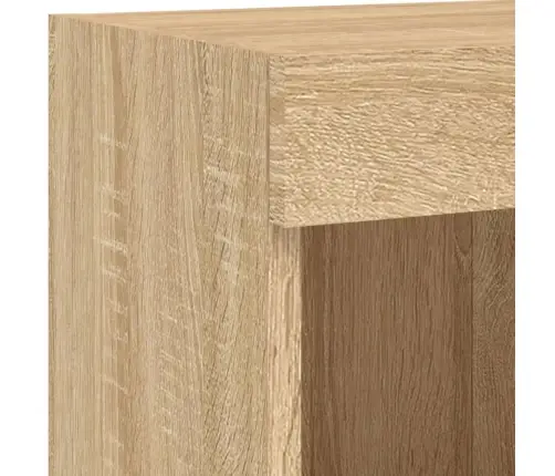 5-Daļīgs Tv Skapīšu Komplekts Ar Led, Ozola, Inženierijas Koks Vidaxl