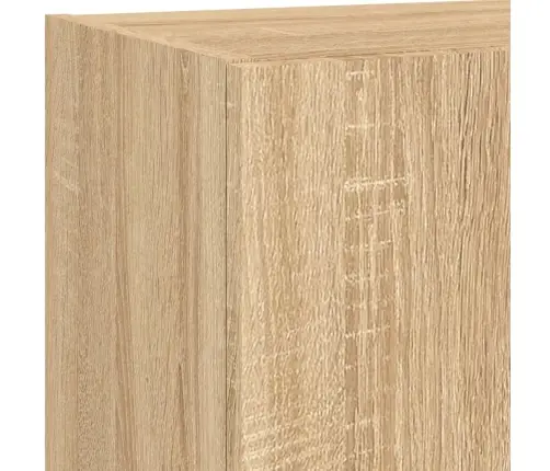 5-Daļīgs Tv Skapīšu Komplekts Ar Led, Ozola, Inženierijas Koks Vidaxl