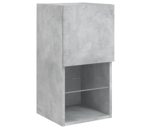 6-Daļīgs Tv Skapīšu Komplekts Ar Led, Betona Pelēks Vidaxl