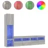 4-Osaline Telerikappide Komplekt Led-Tuledega, Hall Sonoma Tamm