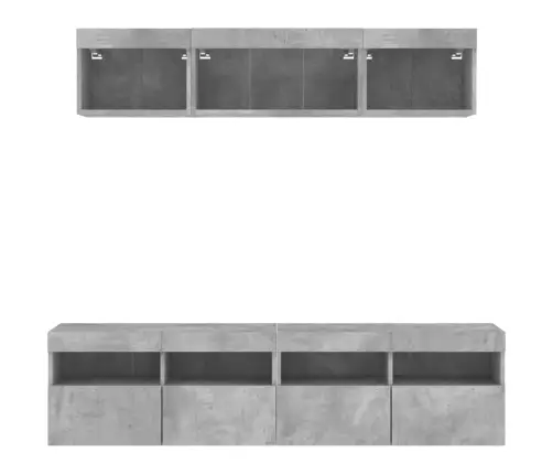 5-Osaline Telerikappide Komplekt Led-Tuledega, Betoonhall