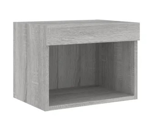 5-Daļīgs Tv Skapīšu Komplekts Ar Led, Pelēka Ozola Vidaxl