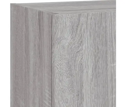 5-Daļīgs Tv Skapīšu Komplekts Ar Led, Pelēka Ozola Vidaxl