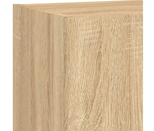 5-Daļīgs Tv Skapīšu Komplekts Ar Led, Ozola, Inženierijas Koks Vidaxl