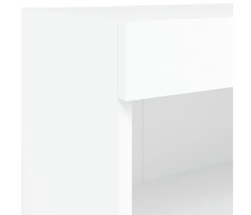7-Osaline Teleri Seinakappide Komplekt Led-Tuledega, Valge