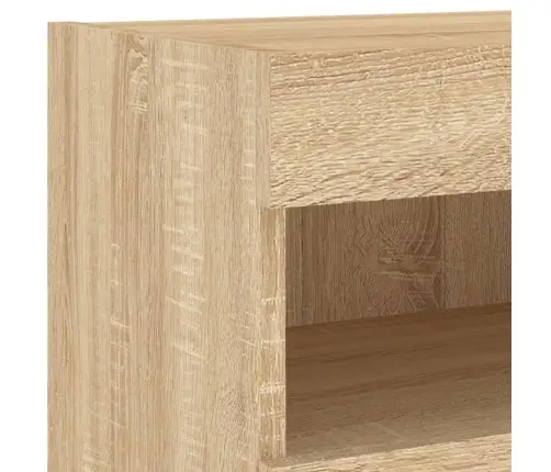 Tv Sienas Skapīši Ar Led, 7 Gab., Koka Krāsa Vidaxl