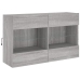 6-Osaline Teleri Seinakappide Komplekt Led-Idega, Hall Sonoma