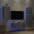 Tv Sienas Skapīši Ar Led, 4 Gab., Pelēka Ozola Vidaxl