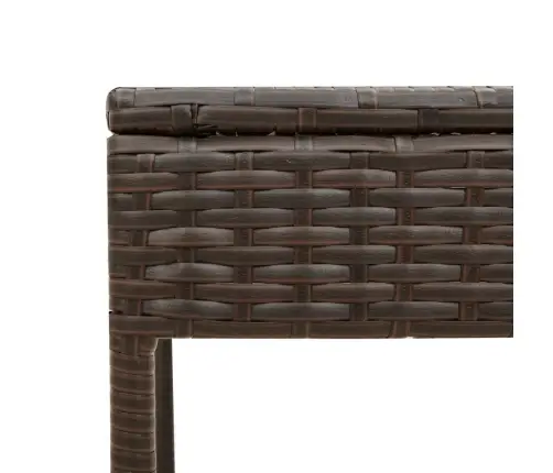 Sauļošanās Zviļņi, 2 Gab., Ar Galdiņu, Brūna Pe Rotangpalma Vidaxl Sauļošanās Zviļņi, 2 Gab., Ar Galdiņu, Brūna Pe Rotangpalma Vidaxl