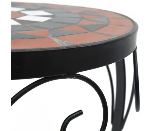 Augu Galdi, 3 Gab., Sarkanbrūni Ar Baltu, Keramika Vidaxl