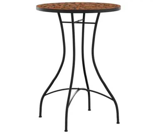 Mosaiikplaadiga Bistroolaud, Terrakota, Ø50X70 cm Keraamiline