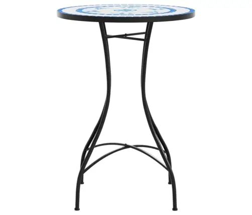 Mozaikinis Bistro Staliukas, Mėlynas/Baltas, 50X70cm Keramika Mozaikinis Bistro Staliukas, Mėlynas/Baltas, 50X70cm Keramika