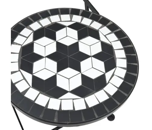 Sulankstomos Bistro Kėdės, 2Vnt., Juodos Ir Baltos, Keramika