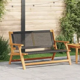 Sodo Baldai Juoda 122 X 78 X 73 Cm Akacijos Medienos Masyvas