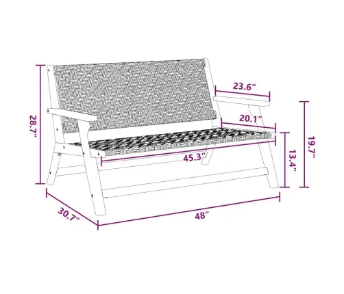 Aia Mööbel Valge 122 X 78 X 73Cm Akaatsiapuit