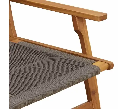 Dārza Sols Pelēks 76X122X73 Cm Cieta Koksnes Akācijas Vidaxl