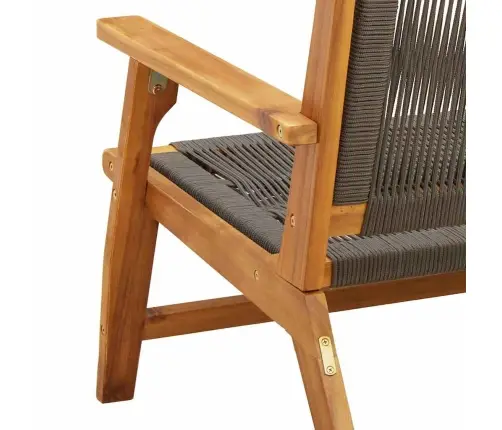 Dārza Sols Pelēks 76X122X73 Cm Cieta Koksnes Akācijas Vidaxl