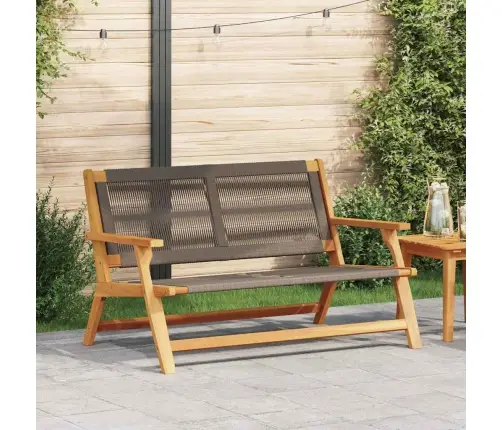 Dārza Sols Pelēks 76X122X73 Cm Cieta Koksnes Akācijas Vidaxl