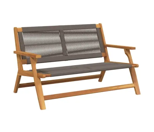 Dārza Sols Pelēks 76X122X73 Cm Cieta Koksnes Akācijas Vidaxl