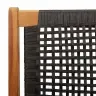 Dārza Krēsli 2 Gabali Melnā Krāsā 76X67X73.5 Cm No Masīvkoka Akācijas Vidaxl