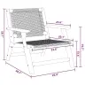 Dārza Mēbeles 2 Pcs Pelēka 67 X 78 X 73Cm Akācijas Masīvkoks Vidaxl