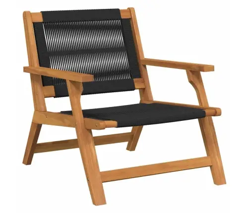 Dārza Krēsli 2 Gab. Melni 67X77X73 Cm Cieta Akācijas Koksne Vidaxl