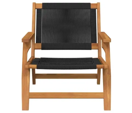 Dārza Krēsli 2 Gab. Melni 67X77X73 Cm Cieta Akācijas Koksne Vidaxl