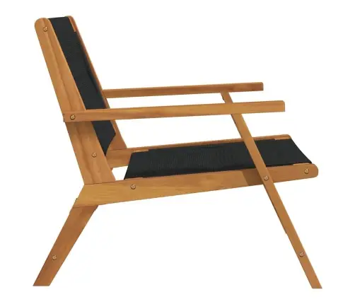 Dārza Krēsli 2 Gab. Melni 67X77X73 Cm Cieta Akācijas Koksne Vidaxl