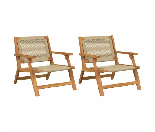 Sodo Baldai 2 Pcs Smėlio 78 X 67 X 73Cm