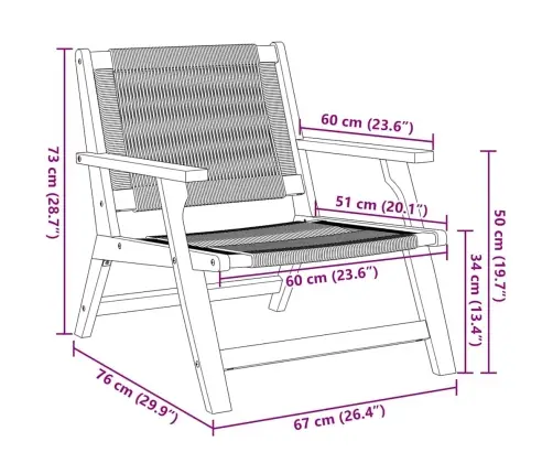 Sodo Baldai 2 Pcs Smėlio 78 X 67 X 73Cm