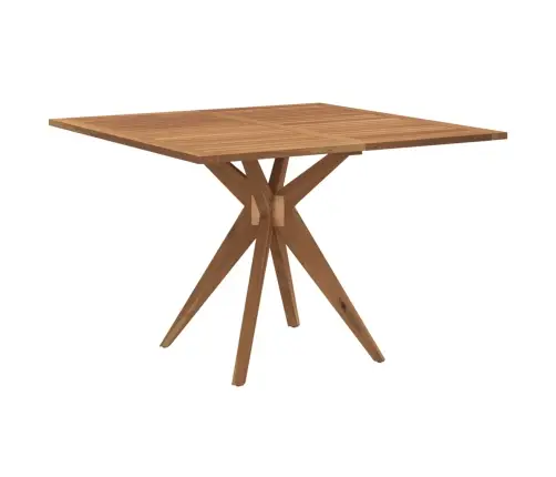 Dārza Galds, Kvadrāta, 110X110X75 Cm, Akācijas Masīvkoks Vidaxl