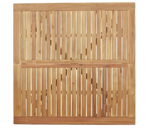 Dārza Galds, Kvadrāta, 110X110X75 Cm, Akācijas Masīvkoks Vidaxl