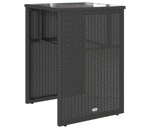 3-Osaline Bistrookomplekt Patjadega, Must, Polürotang