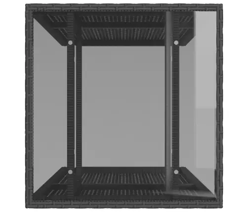 3-Osaline Bistrookomplekt Patjadega, Must, Polürotang