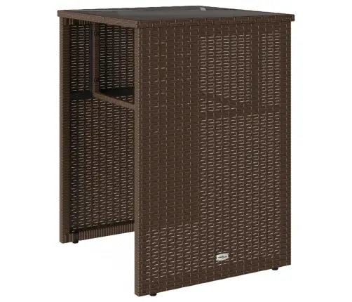 3-Osaline Aia Bistrookomplekt Patjadega, Pruun, Polürotang