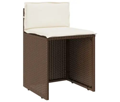 3-Osaline Aia Bistrookomplekt Patjadega, Pruun, Polürotang